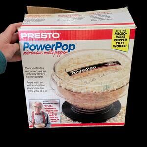Vintage Presto Power Pop Microwave Popcorn Popper 1994 Orville Redenbacher